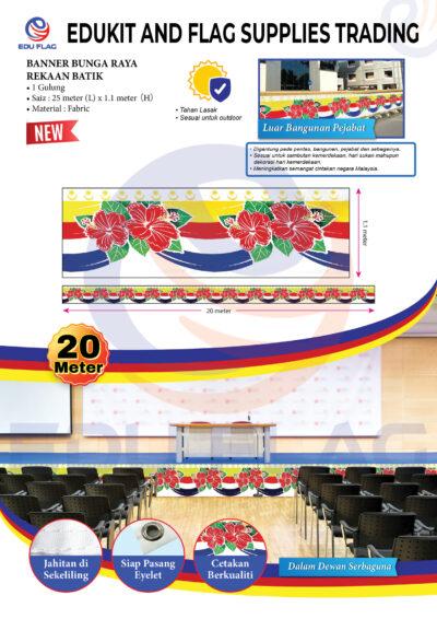 BANNER BANTING BUNGA RAYA 05 - EDU FLAG – Custom Flags & Quality ...