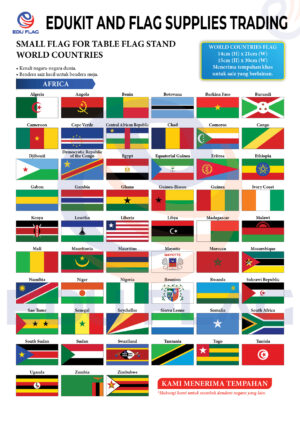 SMALL FLAG FOR TABLE FLAG STAND WORLD COUNTRIES 02